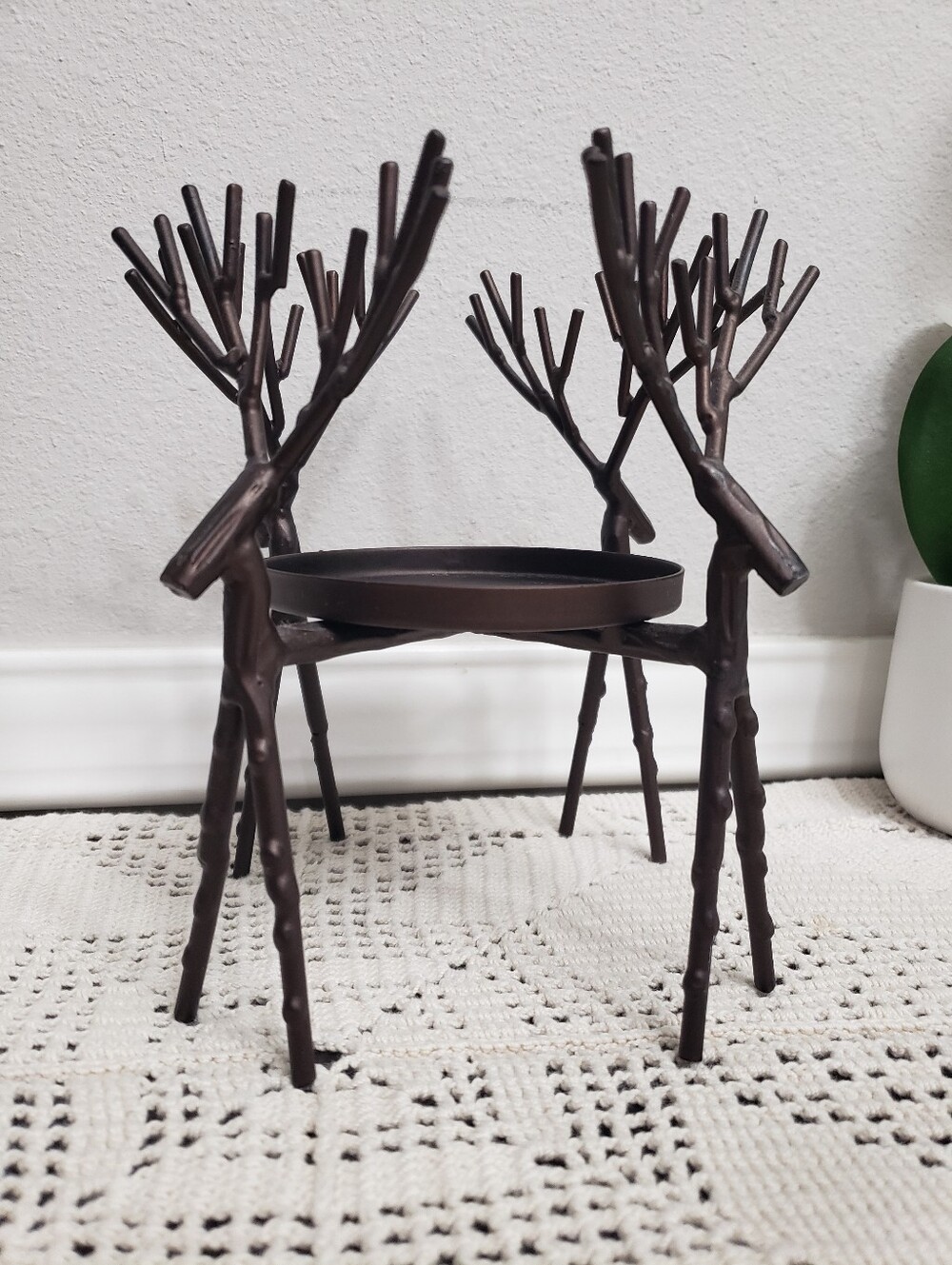 Yankee Candle Reindeer Metal Candle Holder